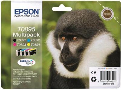 Náplně do tiskárny Epson Stylus SX105, sada modrá, červená, žlutá, černá
