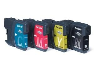 Náplně do tiskárny Brother DCP-395CN, sada cartridge černá, modrá, červená, žlutá